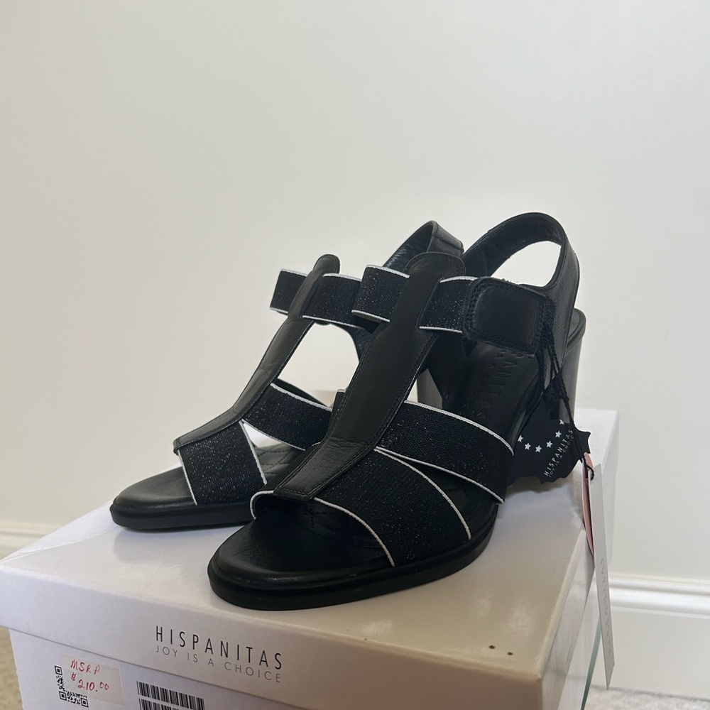 Hispanitas Sauvage women’s black heels (EU 38)